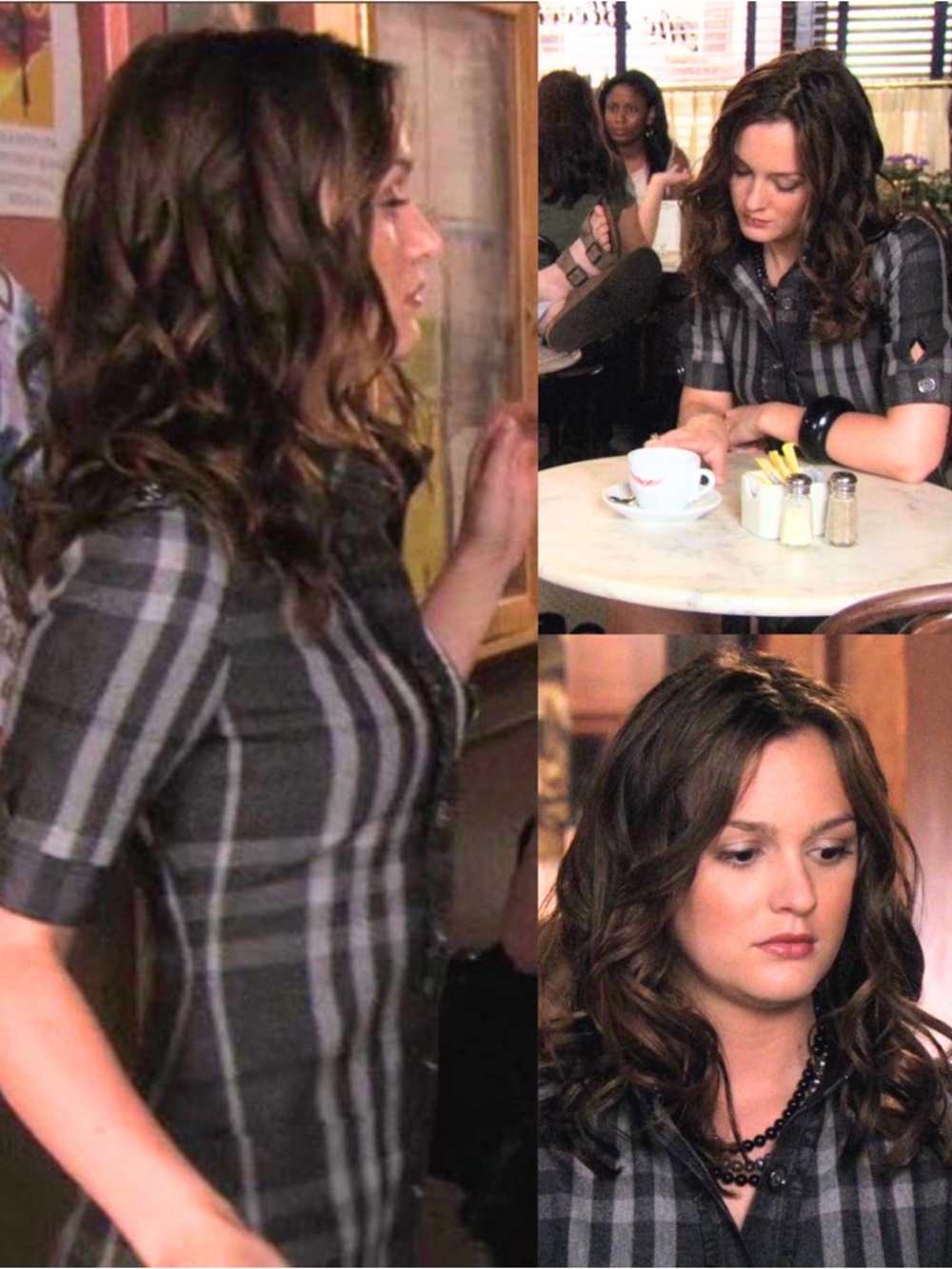 Authentic Burberry Dress ASO Blair Waldorf Gossip Girl RARE Plaid Gray Size 6 - Picture 11 of 11